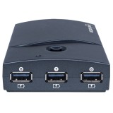 HUB MANHATTAN 13 PTOS USB V2.0 CON FUENTE NEGRO 162463