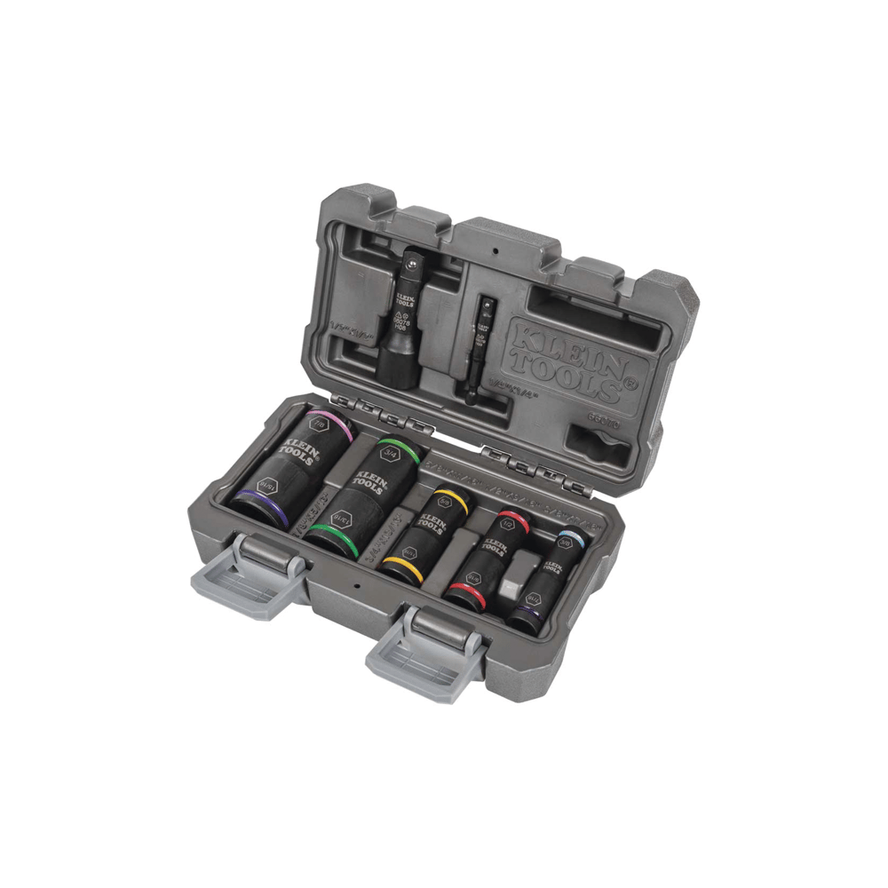 Juego de Dados de Impacto de 7 piezas, Medidas: 3/8 x 7/16'', 1/2 x 9/
