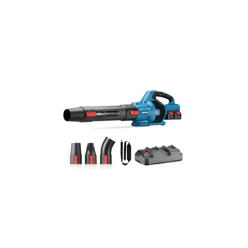 Sopladora Inalámbrica de 20V+20V, Incluye 2 baterías de 20V/6.0Ah, Car