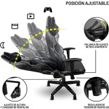 SILLA GAMING YEYIAN YSG-71311 GERD, 4D N/OXF TACTO PIEL, SOPORTA 150KG