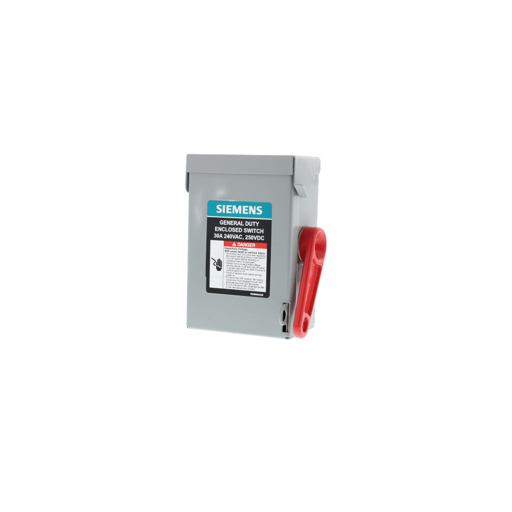 Interruptor de Seguridad GNF321RA, 240Vca, 3 polos, 30 Amp, sin portaf
