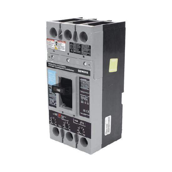 Interruptor Termomagnético 600V 3X150A, Con zapatas principales.