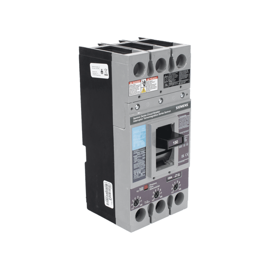 Interruptor Termomagnético 600V 3X150A, Con zapatas principales.