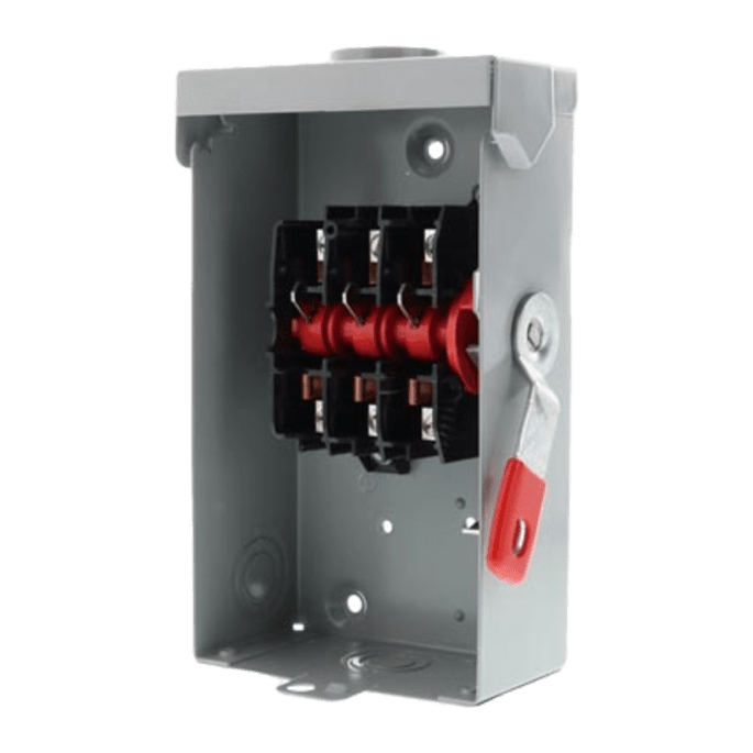 Interruptor de Seguridad GNF322RA, 240Vca, 3 polos, 60 Amp, sin portaf