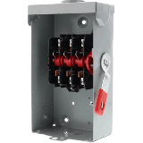 Interruptor de Seguridad GNF322RA, 240Vca, 3 polos, 60 Amp, sin portaf