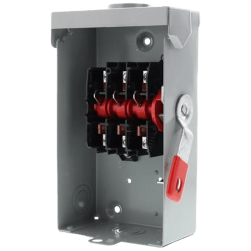 Interruptor de Seguridad GNF322RA, 240Vca, 3 polos, 60 Amp, sin portaf