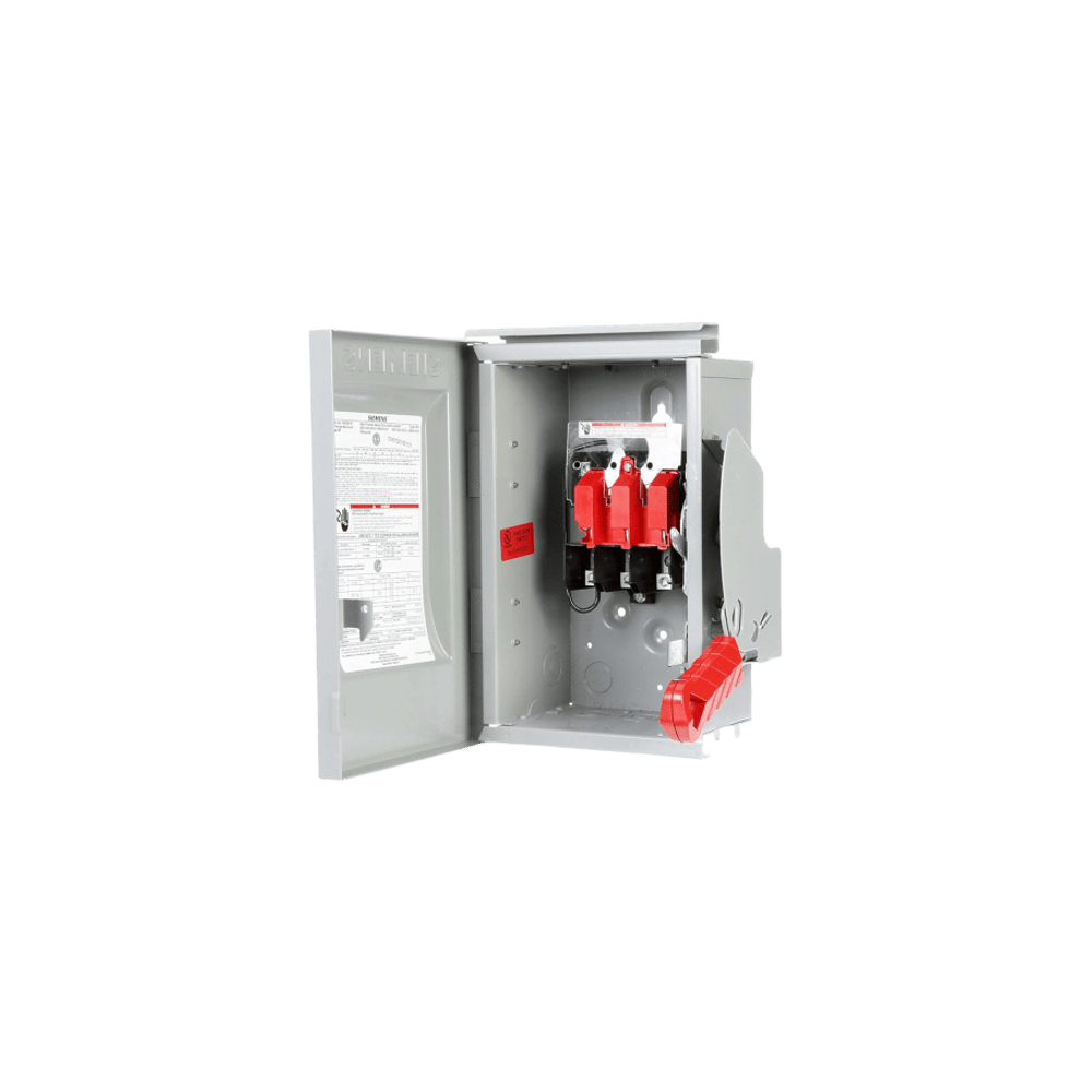 Interruptor de Seguridad GNF322RA, 240Vca, 3 polos, 60 Amp, sin portaf
