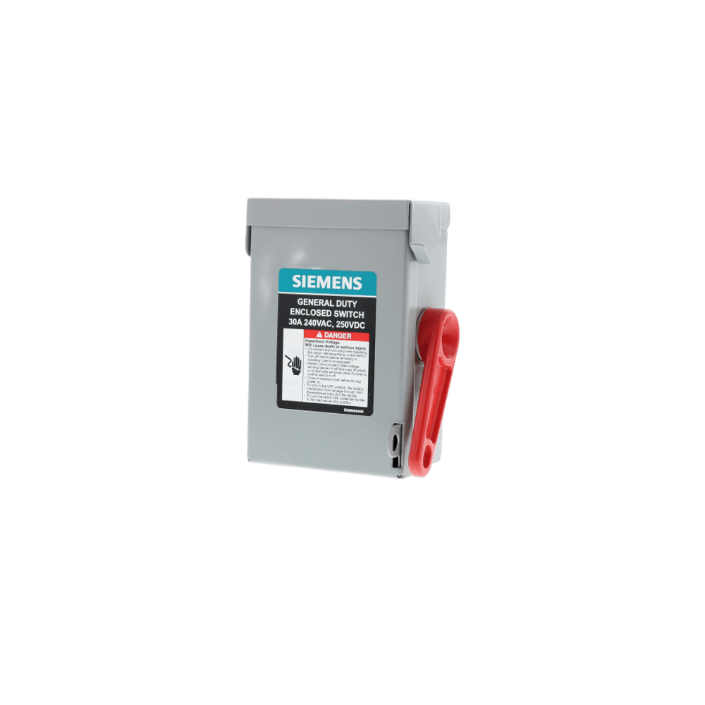 Interruptor de Seguridad GNF322RA, 240Vca, 3 polos, 60 Amp, sin portaf