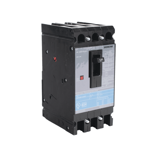 Interruptor Termomagnético ED6 600V 3X125A, Sin zapatas principales.