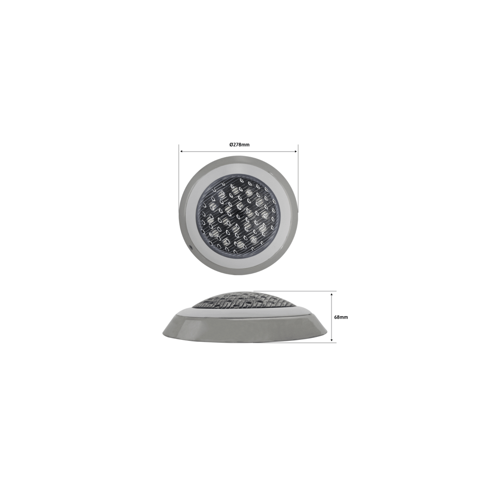 Luminario Sumergible /Luz Blanca 6500 K / 18W / 2340 lm / IP68 / Ø290m