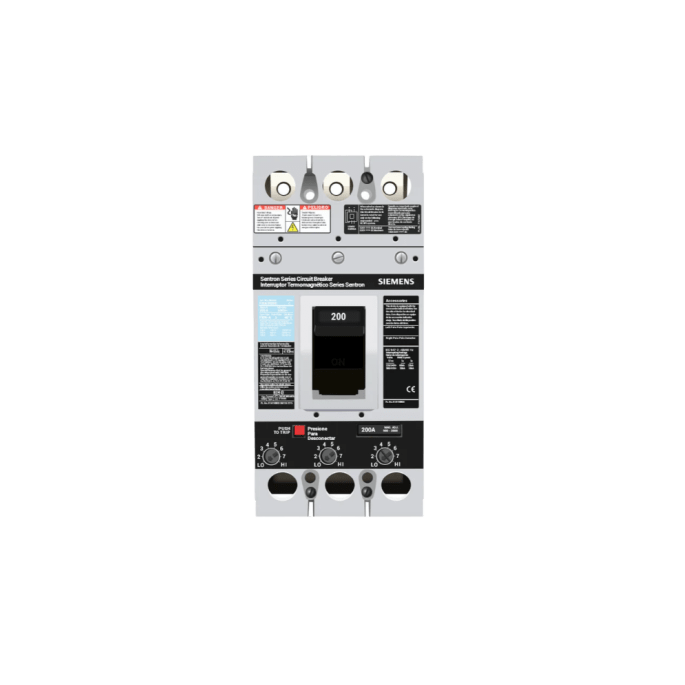 Interruptor Termomagnético 600V 3X200A, Con zapatas principales.