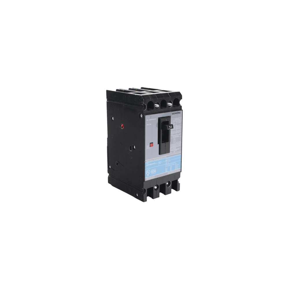 Interruptor Termomagnético ED6 600V 3X50A, Sin zapatas principales.
