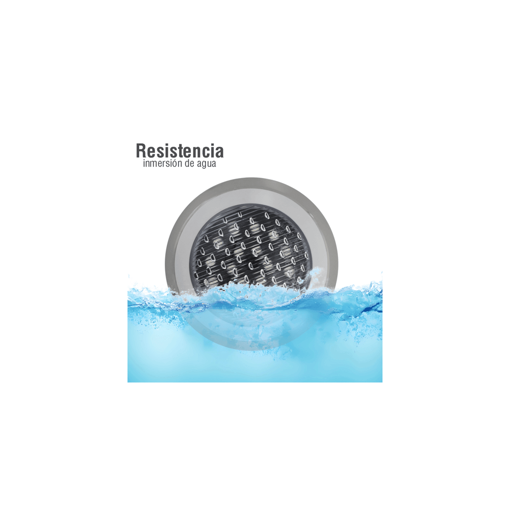 Luminario Sumergible RGB / 18W / 2340 lm / IP68 / Ø290mm x 62mm / Uso