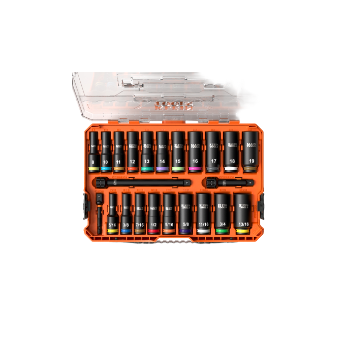 Juego de Dados de Impacto KNECT™ (M) / 3/8" Drive Profundo / SAE y Mét