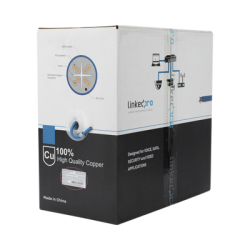 Bobina de Cable de 305 Metros (1000 Pies) Cat6+, CMR, Calibre 23 Alto