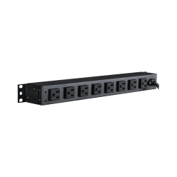 PDU Básico Para Distribución de Energía, Con 8 Tomas NEMA 5-15R Traser