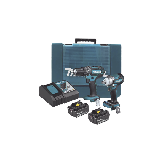 Kit de Rotomartillo Atornillador DHP482 + Atornillador de Impacto DTW3