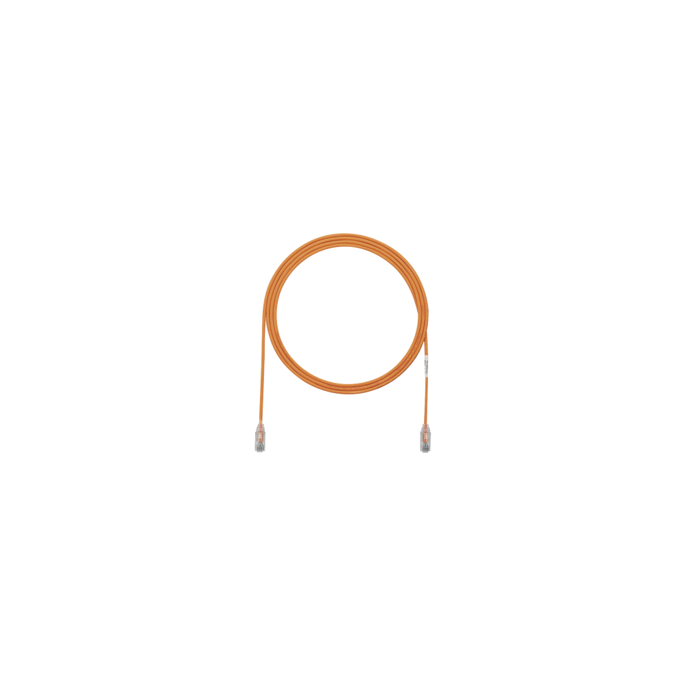 Cable de Parcheo TX6, UTP Cat6, Diámetro Reducido (28AWG), Color Naran