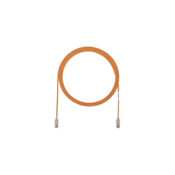 Cable de Parcheo TX6, UTP Cat6, Diámetro Reducido (28AWG), Color Naran