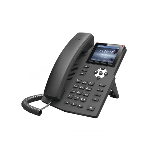 Teléfono IP empresarial para 2 lineas SIP con pantalla LCD de 2.4 Pulg