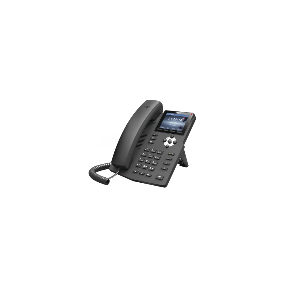 Teléfono IP empresarial para 2 lineas SIP con pantalla LCD de 2.4 Pulg