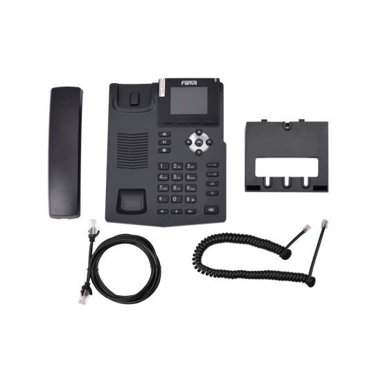 Teléfono IP empresarial para 2 lineas SIP con pantalla LCD de 2.4 Pulg