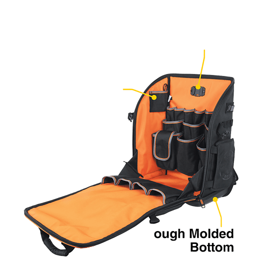 Mochila Profesional para Herramientas / 27 Bolsillos / Acceso Rápido y