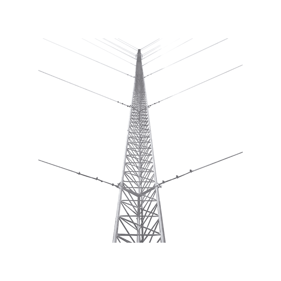 Kit de Torre Arriostrada de Piso de 24 m Altura con Tramo STZ45 Galvan
