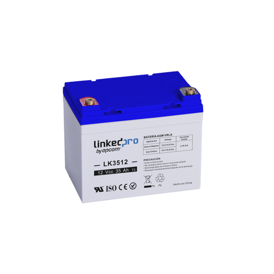Batería de respaldo 12 V | 35 Ah | AGM | Especial para Seguridad Elect