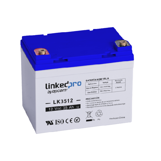 Batería de respaldo 12 V | 35 Ah | AGM | Especial para Seguridad Elect