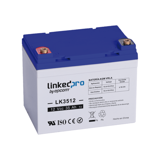 Batería de respaldo 12 V | 35 Ah | AGM | Especial para Seguridad Elect