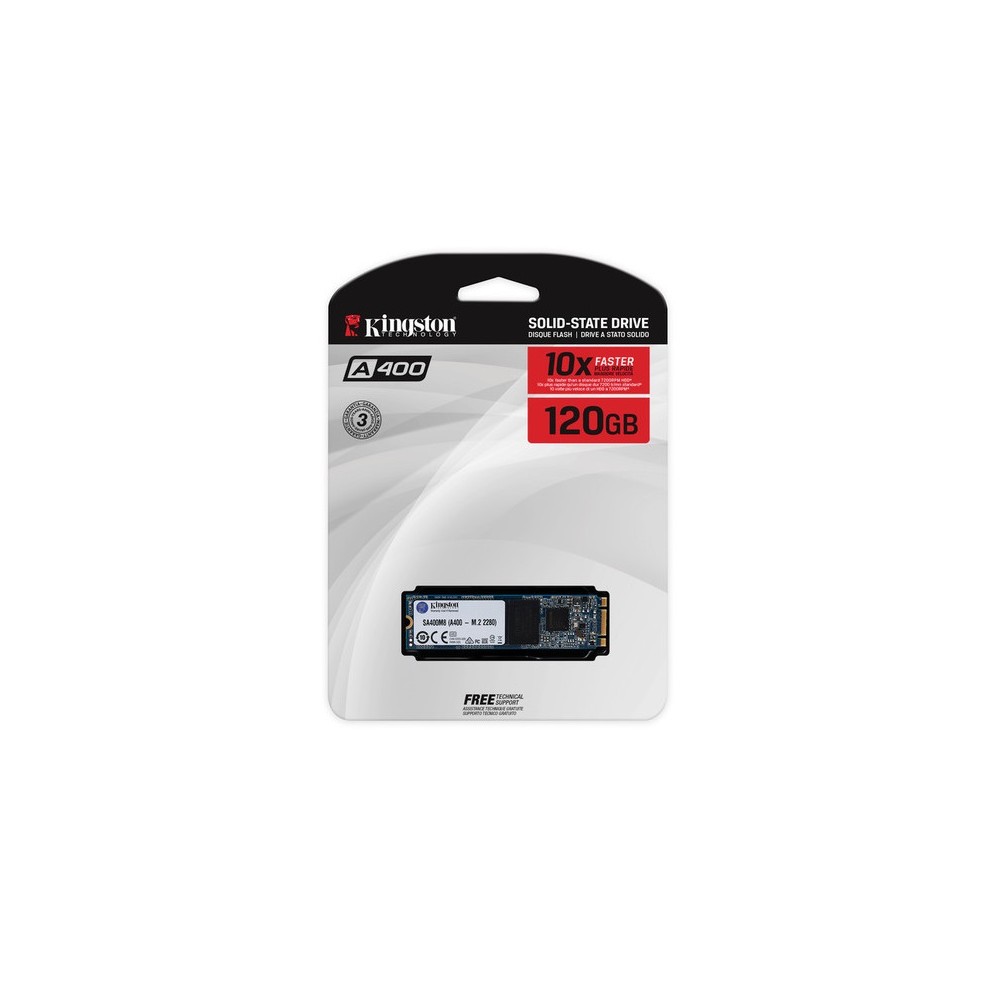 UNIDAD SSD KINGSTON SSDNOW A400 120GB M.2 2280(SA400M8/120G)