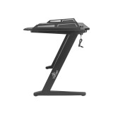 ESCRITORIO GAMER YEYIAN YFD-LWCU-01-BK LOKII, RGB, HUB, C.INALAM NEGRO