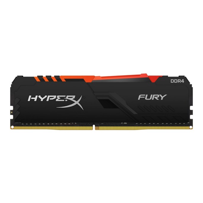 MEMORIA DDR4 KINGSTON HYPERX FURYBLACK RGB 8GB 2666MHZ(HX426C16FB3A/8)