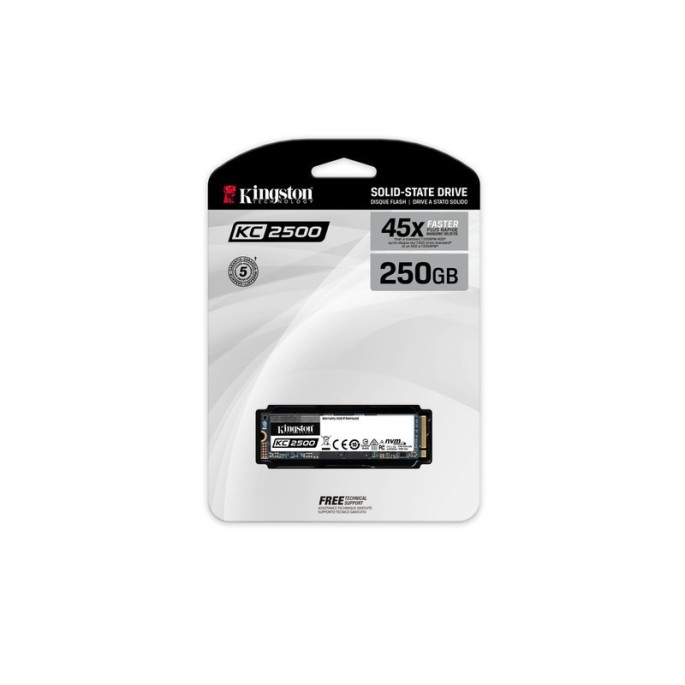 UNIDAD SSD KINGSTON SKC2500 250GB M.2 2280 NVME(SKC2500M8/250G)