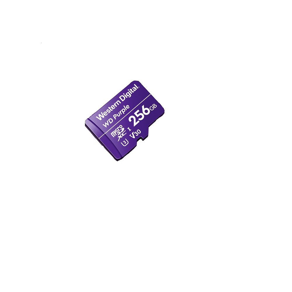 MEMORIA WD PURPLE MICRO SDXC 256GB CL10 U1 QD101 (WDD256G1P0C)