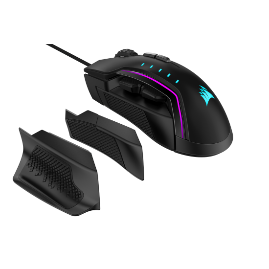 MOUSE CORSAIR GAMING GLAIVE RGB PRO ALUMINIO 18K DPI CH-9302311-NA