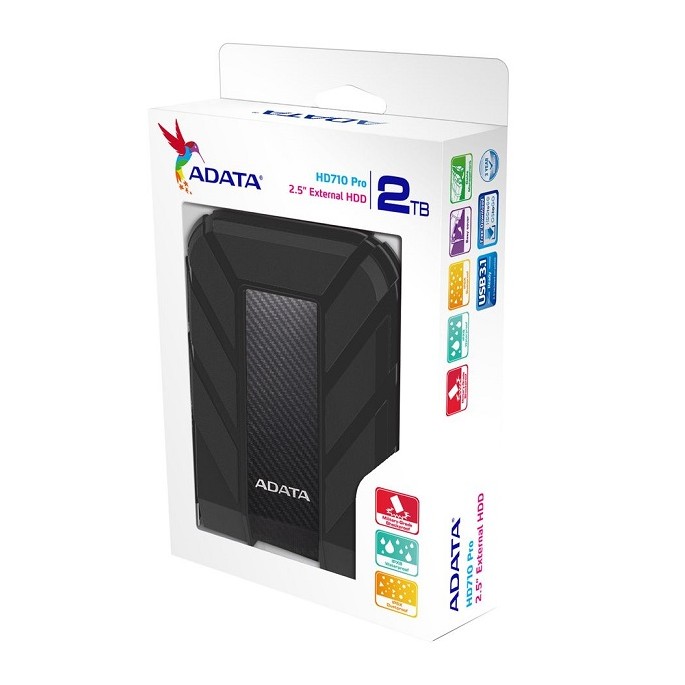 DISCO DURO EXTERNO ADATA HD710 PRO 2TB 3.1 NEGRO (AHD710P-2TU31-CBK )