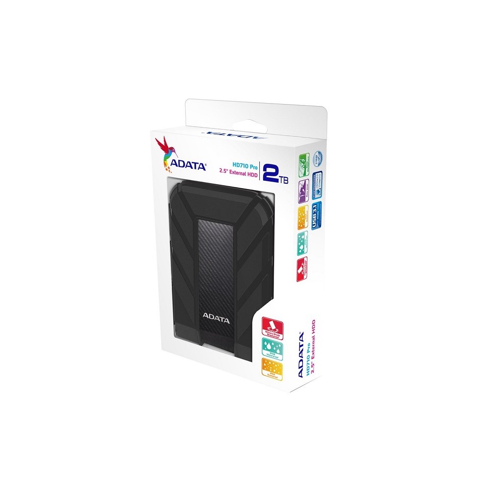 DISCO DURO EXTERNO ADATA HD710 PRO 2TB 3.1 NEGRO (AHD710P-2TU31-CBK )