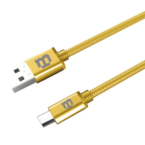 CABLE BLACKPCS (CA-3M) V8 ORO 300 CM TEJIDO 2.1A (CAGMT3M-3)