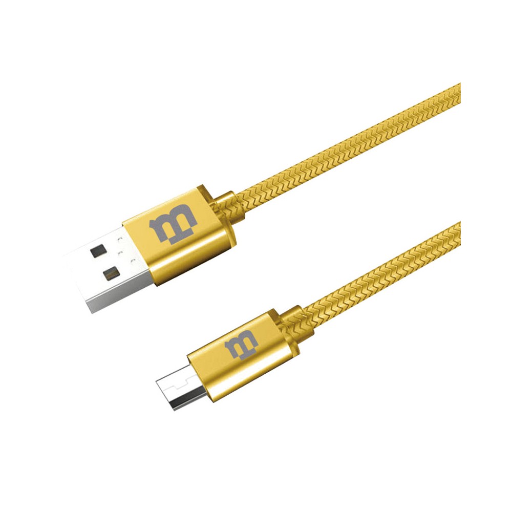 CABLE BLACKPCS (CA-3M) V8 ORO 300 CM TEJIDO 2.1A (CAGMT3M-3)