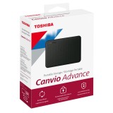 DISCO DURO EXTERNO TOSHIBA 4TB HDTCA40XK3CA ADVANCE V10 NEGRO