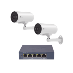 Kit de cámaras PoE Para Uso en Exterior / PoE Estandar Af / 2 piezas C