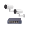 Kit de cámaras PoE Para Uso en Exterior / PoE Estandar Af / 2 piezas C