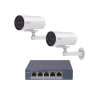 Kit de cámaras PoE Para Uso en Exterior / PoE Estandar Af / 2 piezas C