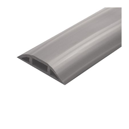 Canaleta flexible gris de PVC auto extinguible, (Rollo de 25mts.) (930