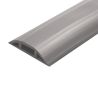 Canaleta flexible gris de PVC auto extinguible, (Rollo de 25mts.) (930