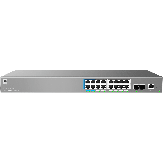 GWN7802P Pro, Switch PoE Administrable capa 2++, 16 x GigaEth PoE/PoE+