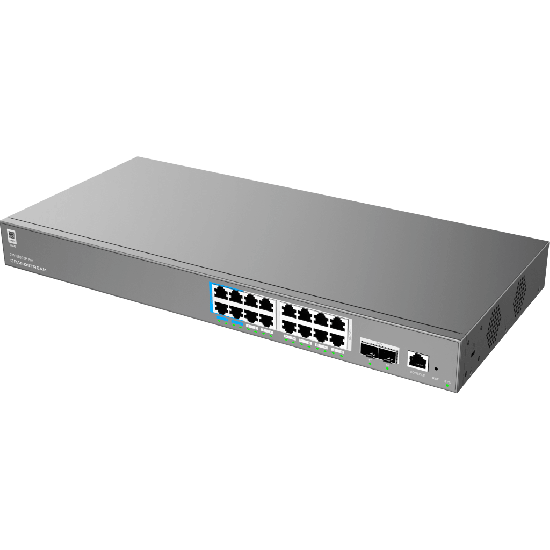 GWN7802P Pro, Switch PoE Administrable capa 2++, 16 x GigaEth PoE/PoE+