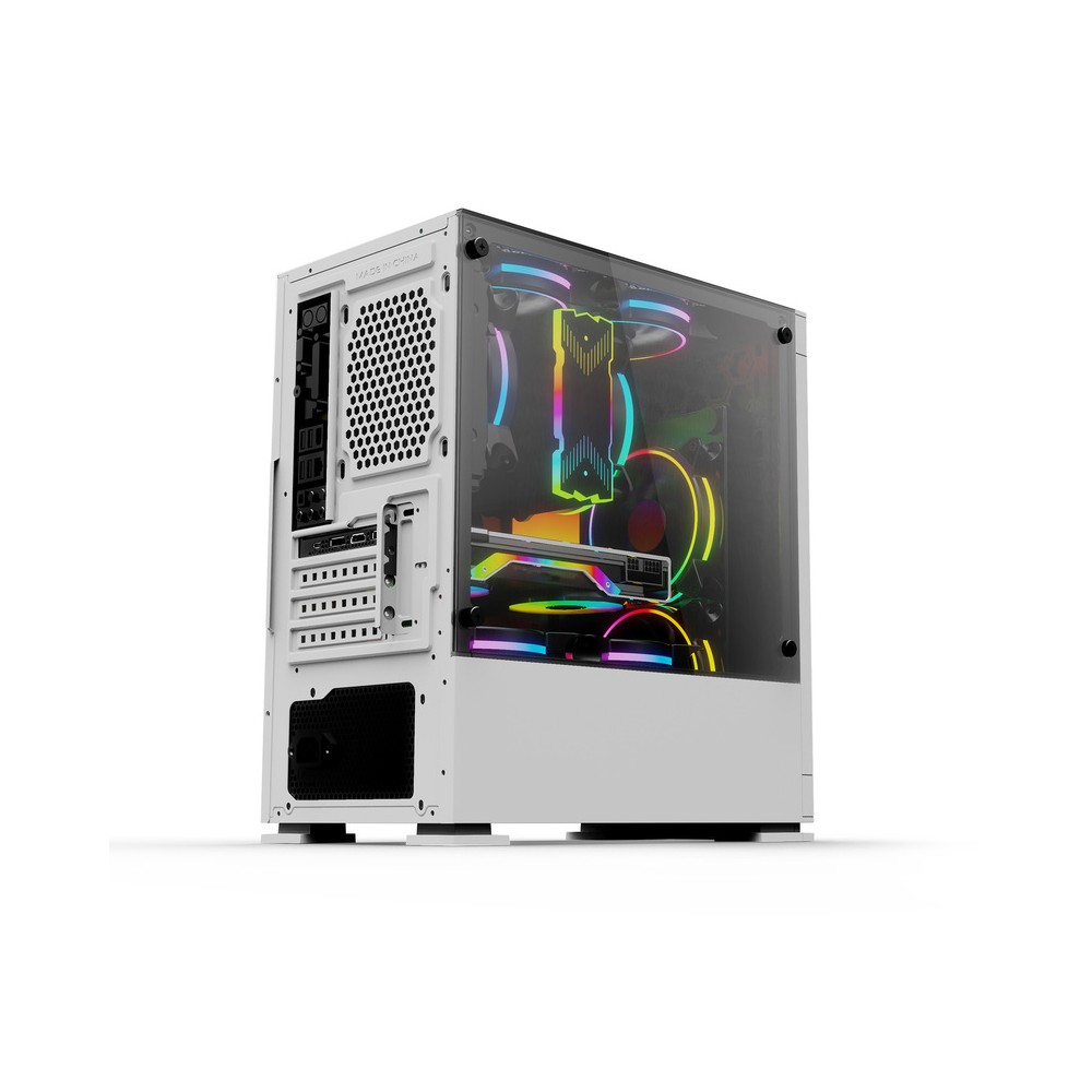 GABINETE YEYIAN YCH-042820 HAIZEN 2500 MICROATX C/T 3V ARGB/MESH/BLANC